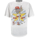 MLB (Sports Print) - St. Louis Cardinals Ozzie Smith Caricature T-Shirt 1990s X-Large Vintage Retro Baseball