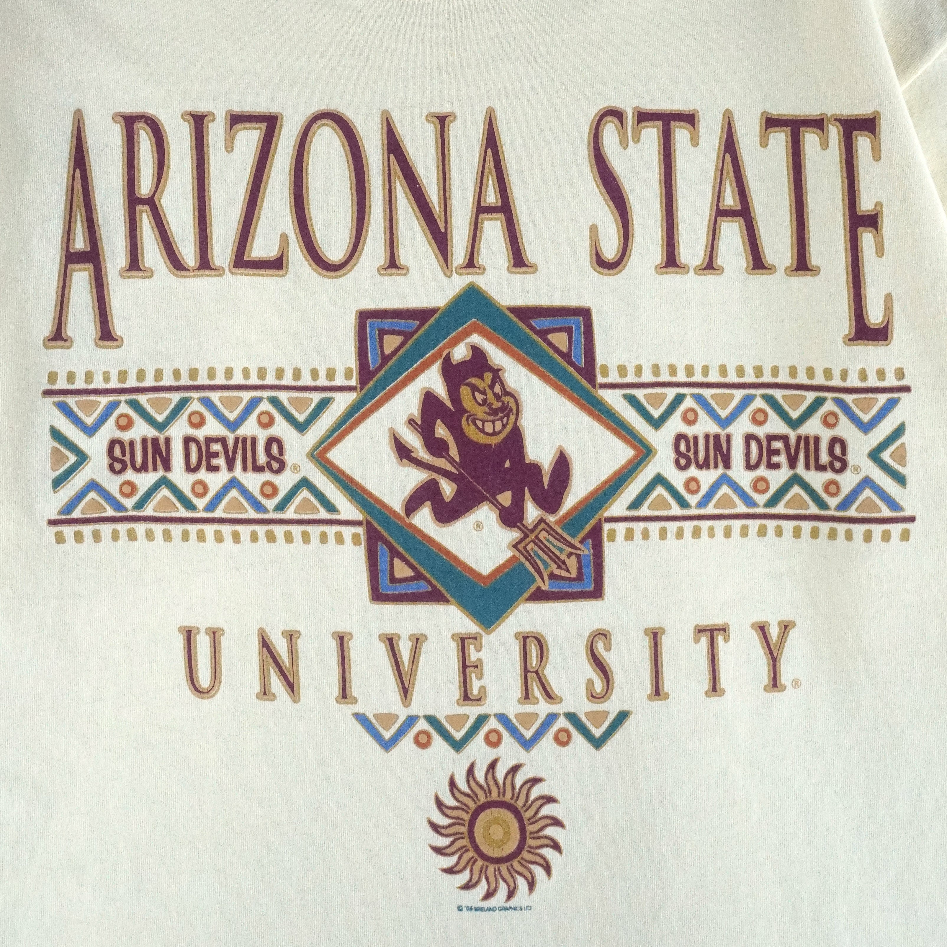 NCAA (Soffe's) - Arizona State Sun Devils Single Stitch T-Shirt 1996 Large Vintage Retro College