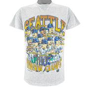 MLB (Shirt Xplosion) - Seattle Mariners Division Champs With Players T-Shirt 1995 Medium Vintage Retro Baseball