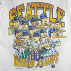 MLB (Shirt Xplosion) - Seattle Mariners Division Champs With Players T-Shirt 1995 Medium Vintage Retro Baseball