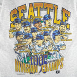 MLB (Shirt Xplosion) - Seattle Mariners Division Champs With Players T-Shirt 1995 Medium Vintage Retro Baseball