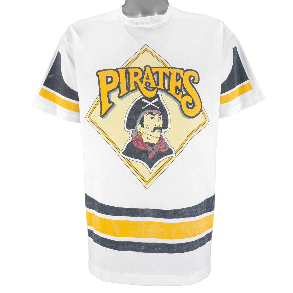 MLB (Pro Player) - Pittsburgh Pirates Single Stitch T-Shirt 1996 Large Vintage Retro Baseball