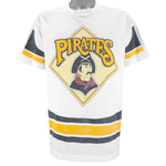 MLB (Pro Player) - Pittsburgh Pirates Single Stitch T-Shirt 1996 Large Vintage Retro Baseball