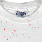 Vintage (Hanes) - Hockey All Over Prints Single Stitch T-Shirt 1990s Large Vintage Retro