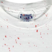 Vintage (Hanes) - Hockey All Over Prints Single Stitch T-Shirt 1990s Large Vintage Retro