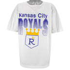 MLB - Kansas City Royals Single Stitch T-shirt 1990s X-Large Vintage Retro Baseball