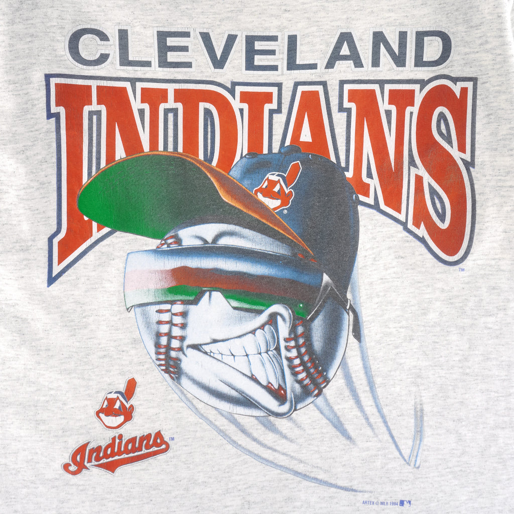 MLB (Artex) - Cleveland Indians Single Stitch T-Shirt 1994 Large Vintage Retro Baseball