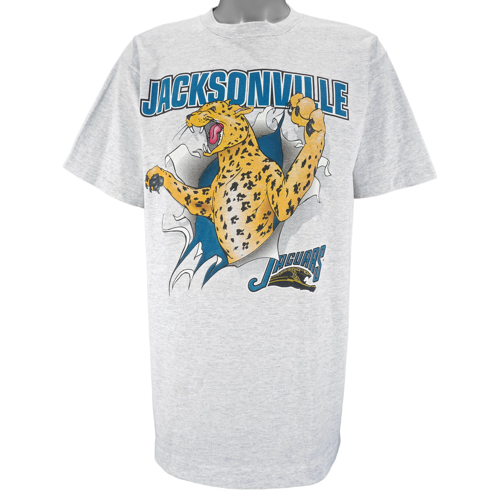 NFL (Nutmeg) - Jacksonville Jaguars Breakout T-Shirt 1993 X-Large Vintage Retro Football
