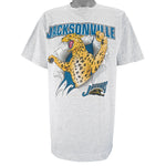 NFL (Nutmeg) - Jacksonville Jaguars Breakout T-Shirt 1993 X-Large Vintage Retro Football