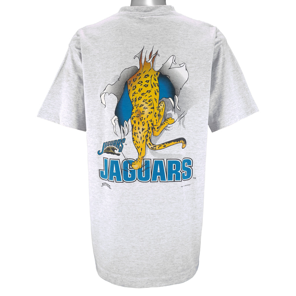 NFL (Nutmeg) - Jacksonville Jaguars Breakout T-Shirt 1993 X-Large Vintage Retro Football