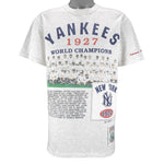 MLB (Long Gone) - New York Yankees World Champs T-Shirt 1993 Medium Vintage Retro Baseball