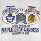 NHL (Bulletin Athletic) - Toronto Maple Leafs VS Chicago Blackhawks T-Shirt 1999 X-Large Vintage Retro Hockey