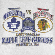 NHL (Bulletin Athletic) - Toronto Maple Leafs VS Chicago Blackhawks T-Shirt 1999 X-Large Vintage Retro Hockey