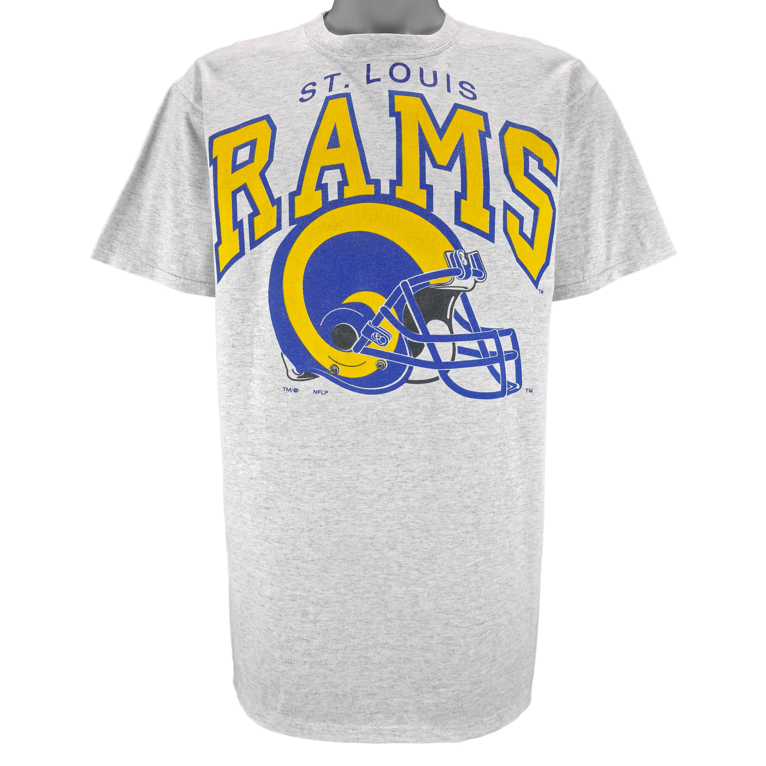 NFL (Russell Athletic)- St. Louis Rams Helmet T-Shirt 1990s X-Large Vintage Retro Football