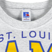 NFL (Russell Athletic)- St. Louis Rams Helmet T-Shirt 1990s X-Large Vintage Retro Football