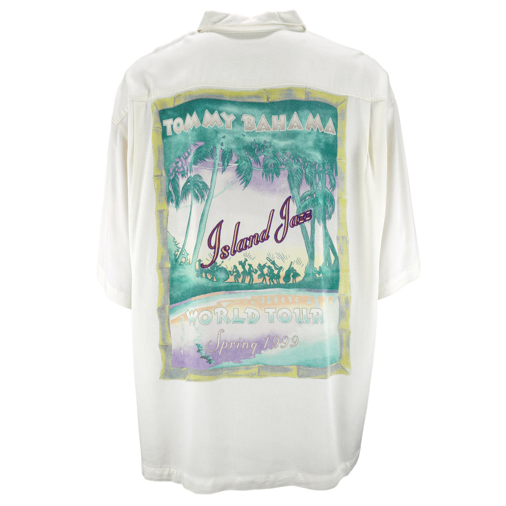 Vintage (Tommy Bahama) - White Island Jazz World Tour T-Shirt 1999 X-Large Vintage Retro