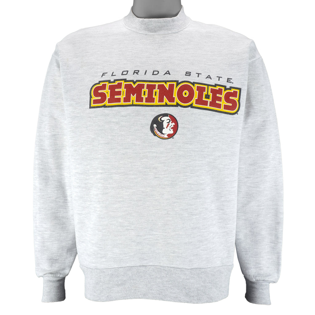 NCAA - Florida State Seminoles Crew Neck Sweatshirt 1990s Medium Vintage Retro College
