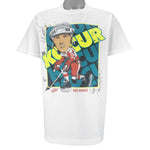 NHL (Fruit Of The Loom) - Detroit Red Wings Joe Kocur Caricature T-Shirt 1990 X-Large