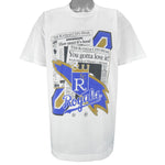 MLB (Front Pages)- Kansas City Royals Single Stitch T-shirt 1994 X-Large Vintage Retro Baseball