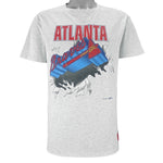 MLB (Nutmeg) - Atlanta Braves Breakout Single Stitch T-Shirt 1990s Medium