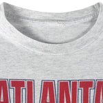 MLB (Nutmeg) - Atlanta Braves Breakout Single Stitch T-Shirt 1990s Medium Vintage Retro Baseball