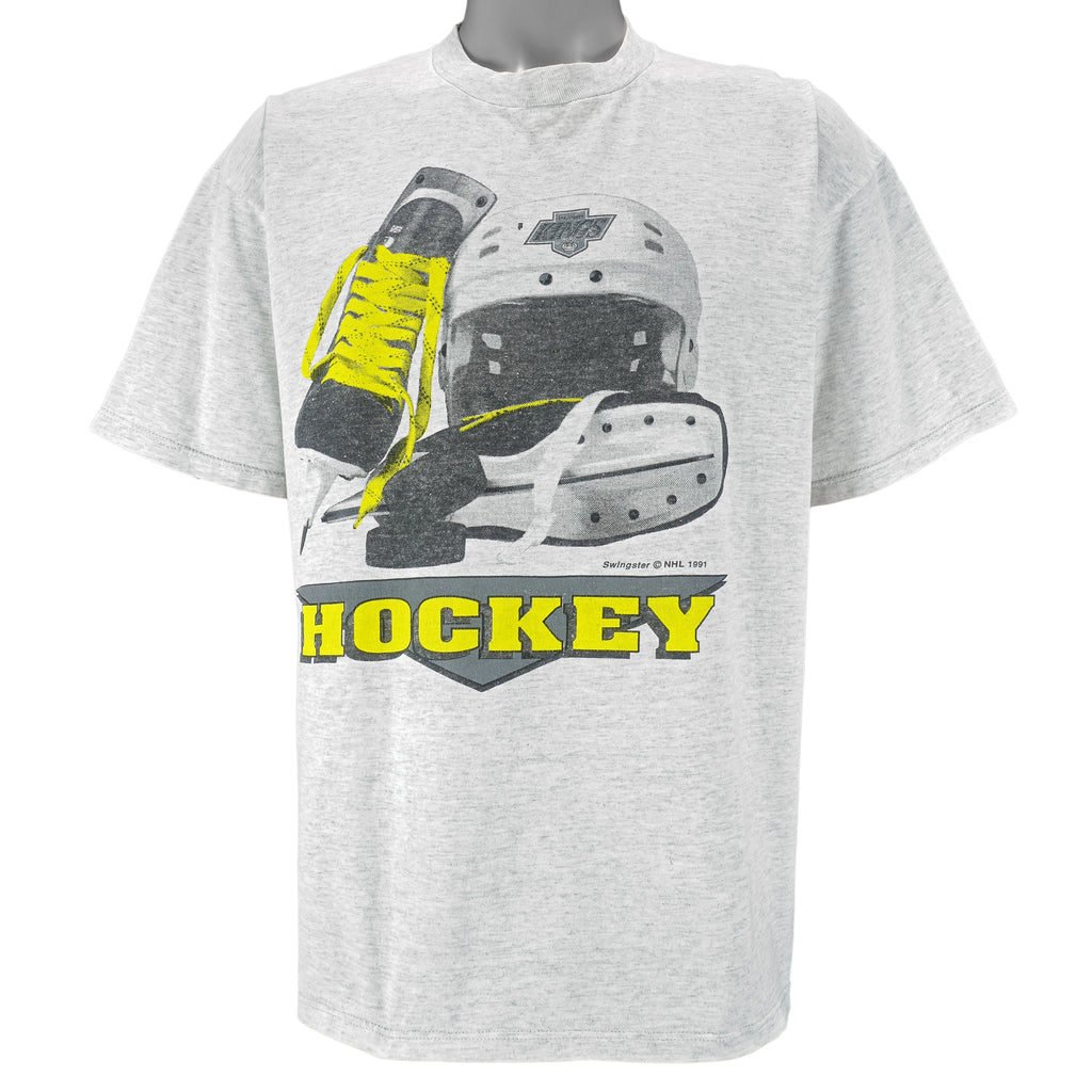 NHL (Swingster) - Los Angeles Kings Helmet T-Shirt 1991 X-Large Vintage Retro Hockey