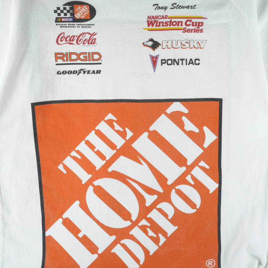 NASCAR (Chase) - Tony Stewart The Home Depot T-Shirt 1999 Large Vintage Retro