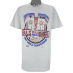 NBA (Salem) - Bulls VS Trail Blazers World Championship Final T-Shirt 1992 Large