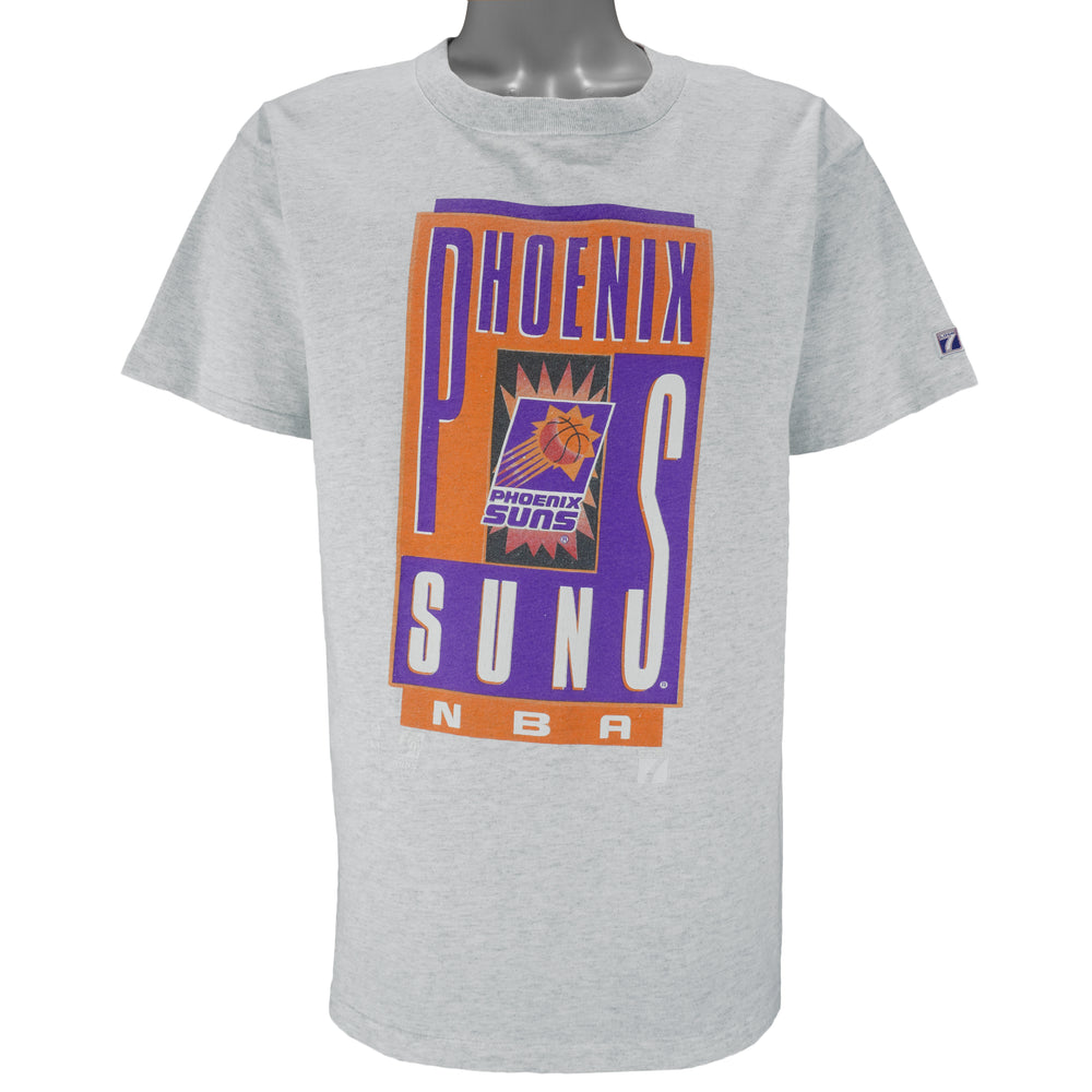 NBA (Logo 7) - Phoenix Suns Single Stitch T-Shirt 1990s Large Vintage Retro Basketball