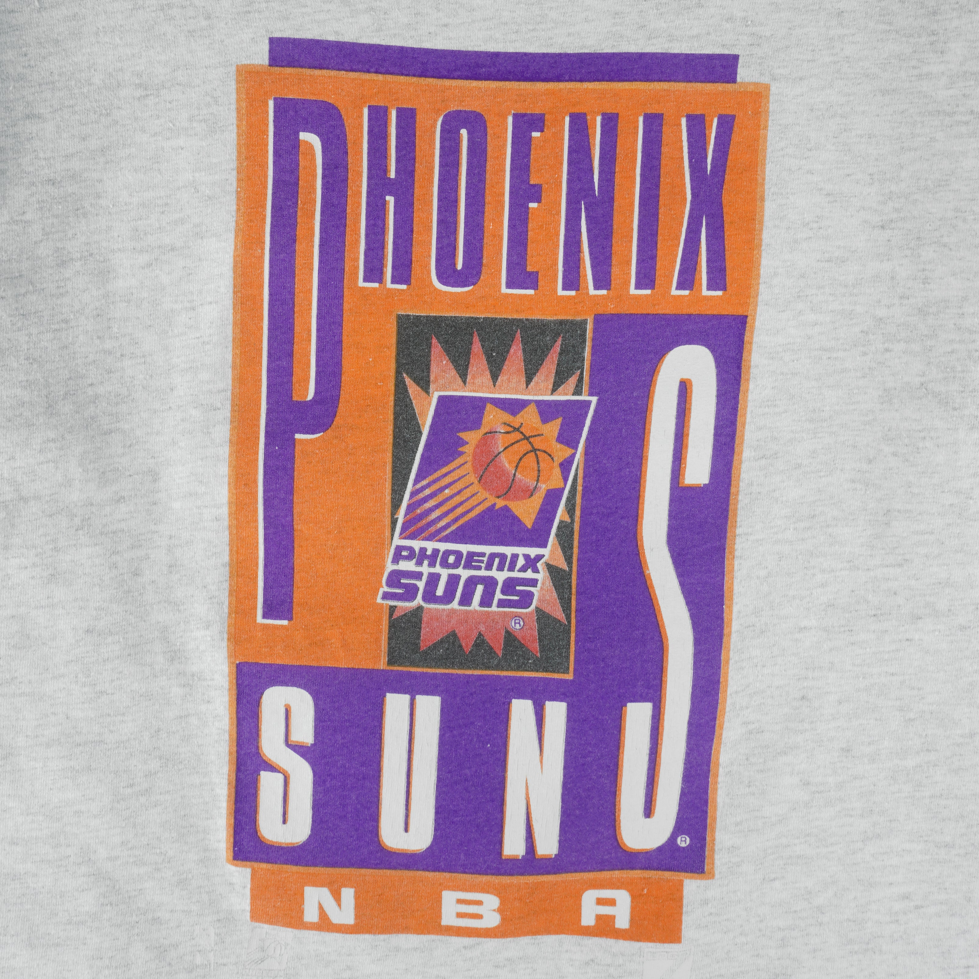 NBA (Logo 7) - Phoenix Suns Single Stitch T-Shirt 1990s Large Vintage Retro Basketball