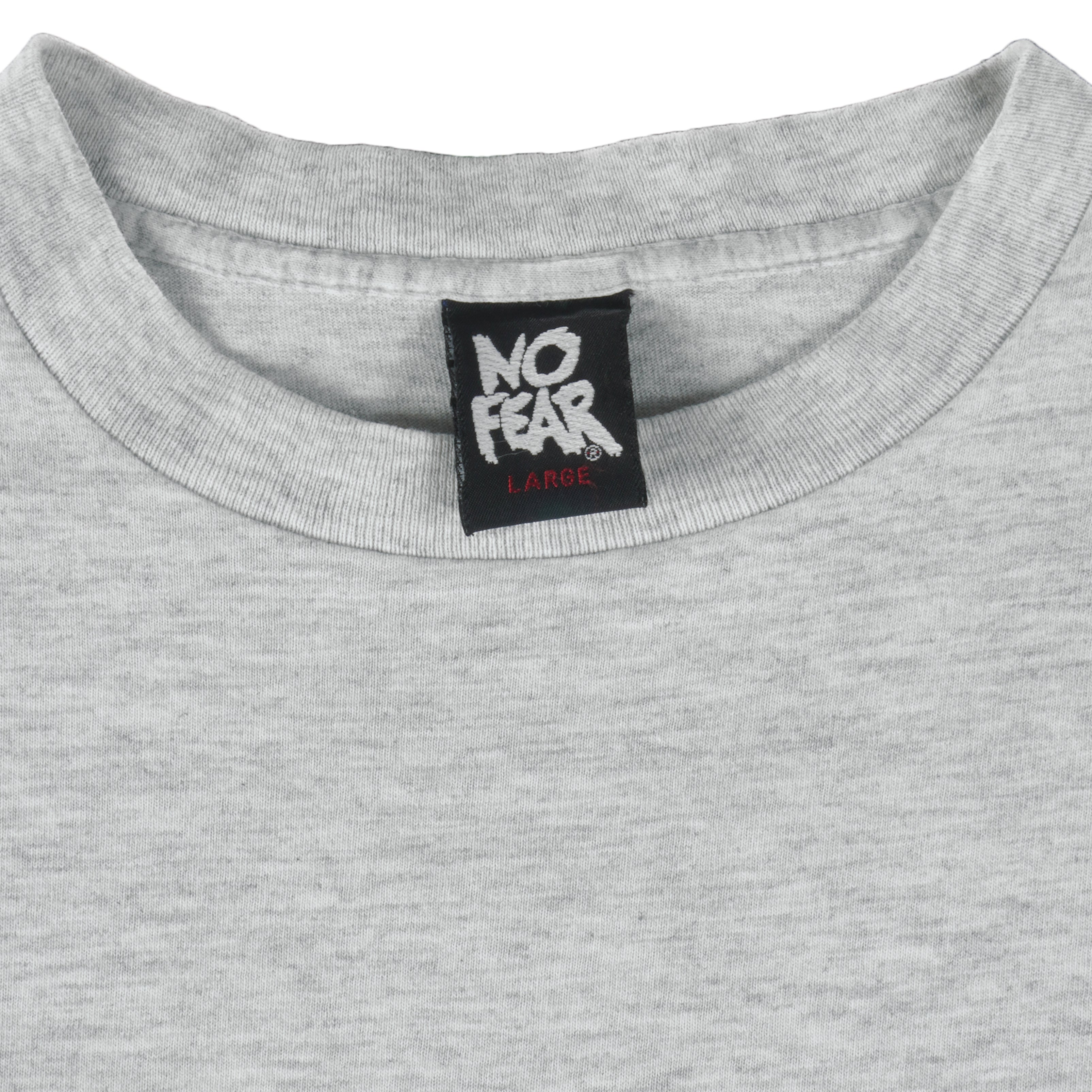 Vintage (No Fear) - If You Are Not Living On The Edge T-Shirt 1990s Medium Vintage Retro
