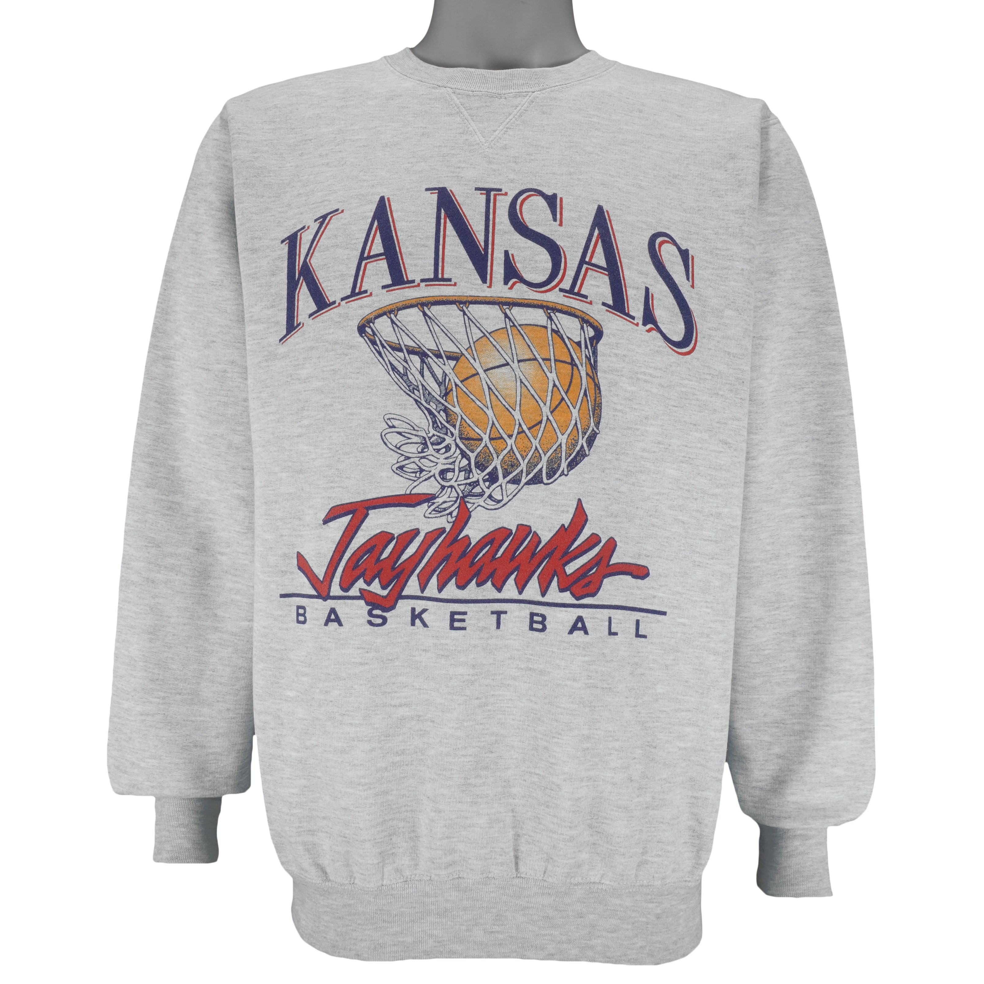 NCAA (Gear) - Kansas State Jayhawks Basketball Sweatshirt 1990s Medium Vintage Retro basketball College