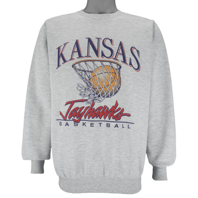NCAA (Gear) - Kansas State Jayhawks Basketball Sweatshirt 1990s Medium