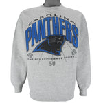NFL (Hanes) - Carolina Panthers Big Logo Crew Neck Sweatshirt 1990s Large Vintage Retro Football