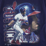 MLB (Pro Player) -  Cleveland Indians David Justice MVP T-Shirt 1997 Large Vintage Retro Baseball