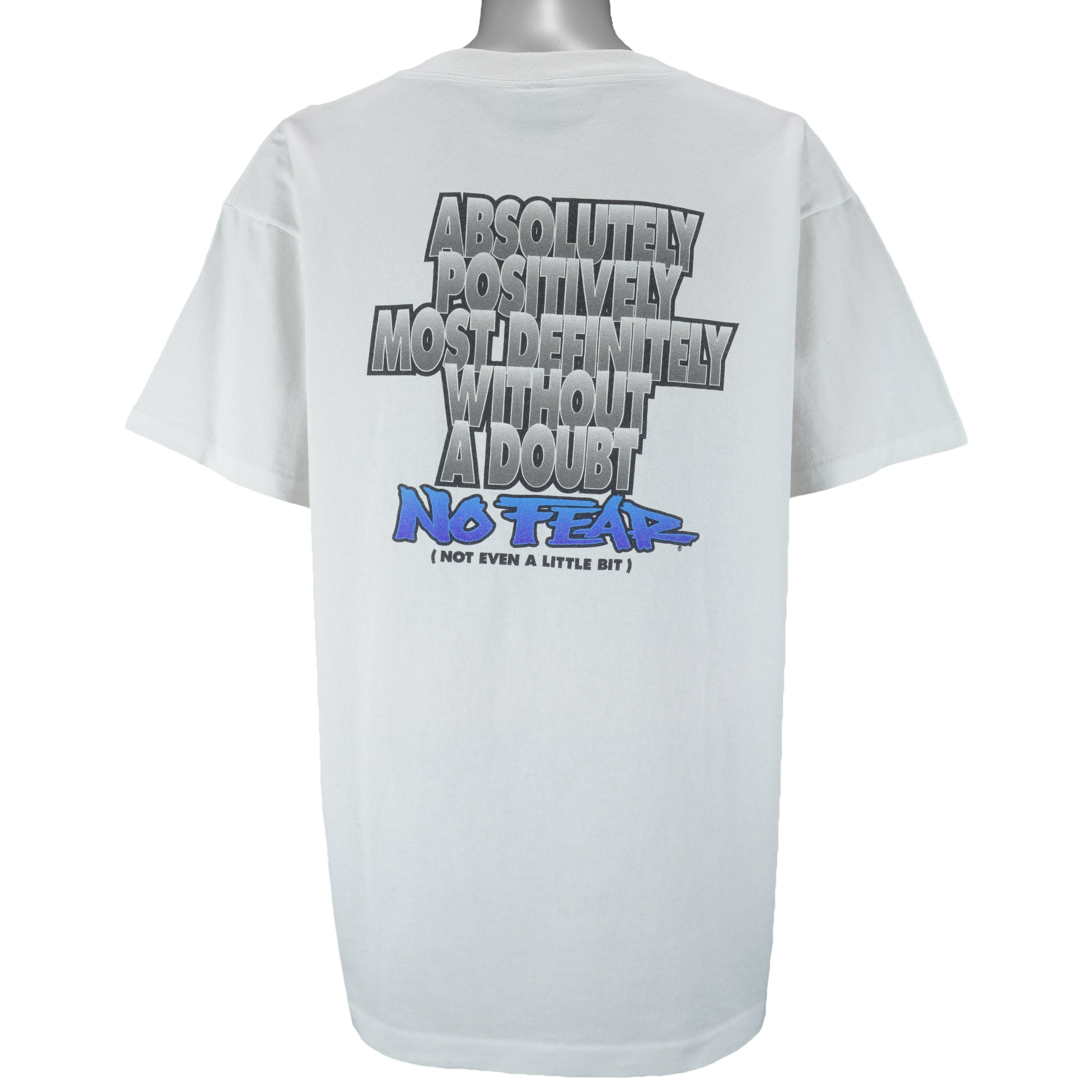 Vintage (No Fear) - Not Even A Little Bit T-Shirt 1990s X-Large vintage Retro