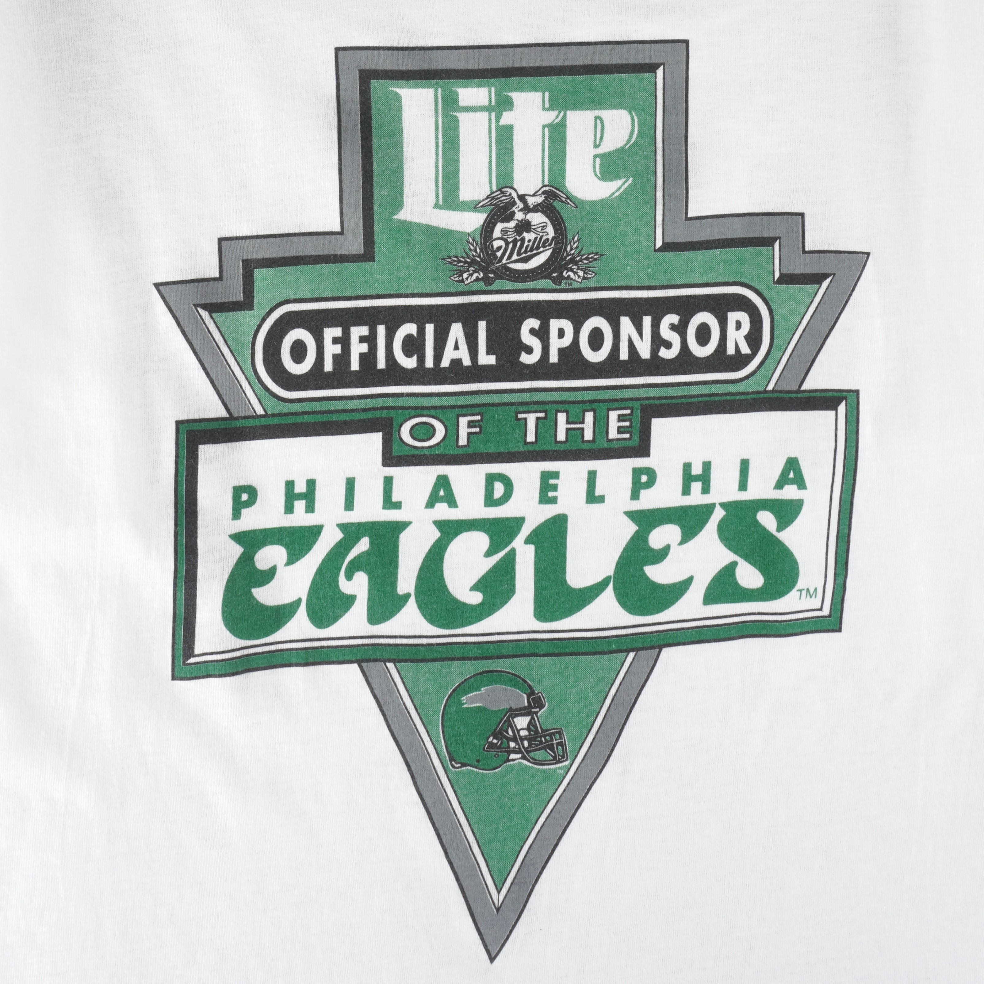 NFL (Caribbean) - Lite Sponsor Of The Eagles T-Shirt 1990s X-Large