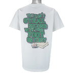 Vintage (No Fear) - You Can't Steal Second With Your Foot On First T-Shirt 1990s Large