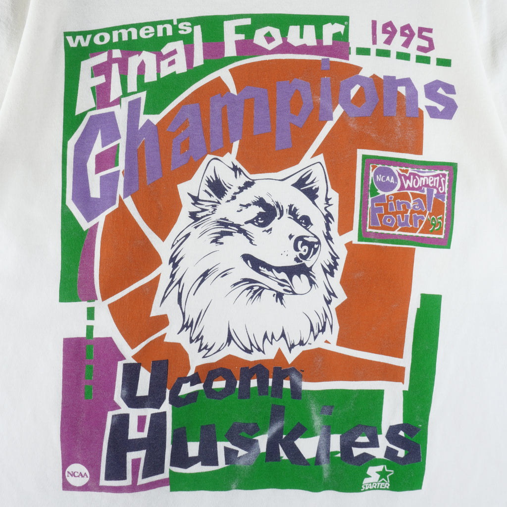 Starter (NCAA) Uconn Huskies Women's Final Four Champs T-Shirt 1990s Medium