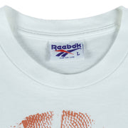 Reebok - Shaquille Neal Was Here Pepsi T-Shirt 1990s Large Vintage Retro Basketball