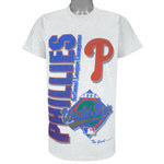 MLB (The Game) - Philadelphia Phillies World Series T-Shirt 1993 Medium Vintage Retro Baseball