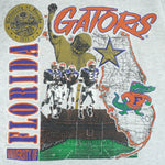 NCAA (Nutmeg) - Florida Gators Stadium Map T-Shirt 1990s Large Vintage Retro Football College