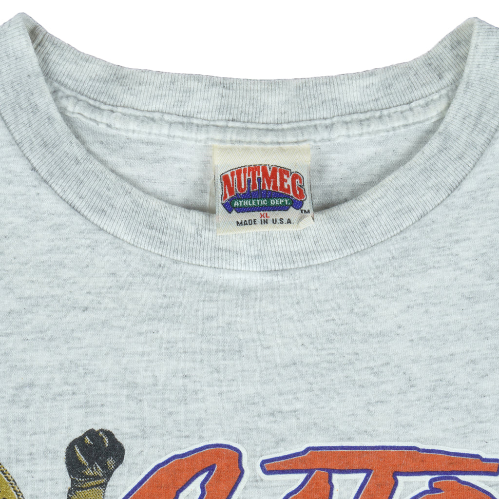 NCAA (Nutmeg) - Florida Gators Stadium Map T-Shirt 1990s Large Vintage Retro Football College
