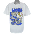 NFL - Detroit Lions Hunt Club Caricature Single Stitch T-Shirt 1991 Large Vintage Retro Football