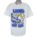 NFL - Detroit Lions Hunt Club Caricature Single Stitch T-Shirt 1991 Large Vintage Retro Football
