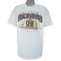 MLB (Hanes) - MiLB Oklahoma Redhawks Baseball T-Shirt 1998 Large to X-Large Vintage Retro Baseball