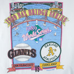 MLB (Nutmeg) - San Francisco Giants VS Oakland Athletics Matchups T-Shirt 1989 Large Vintage Retro Baseball