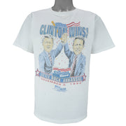 Vintage (Salem) - Clinton/Gore Presidential Election "Clinton Wins!" T-Shirt 1992 Large