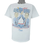 Vintage (Salem) - Clinton/Gore Presidential Election "Clinton Wins!" T-Shirt 1992 Large