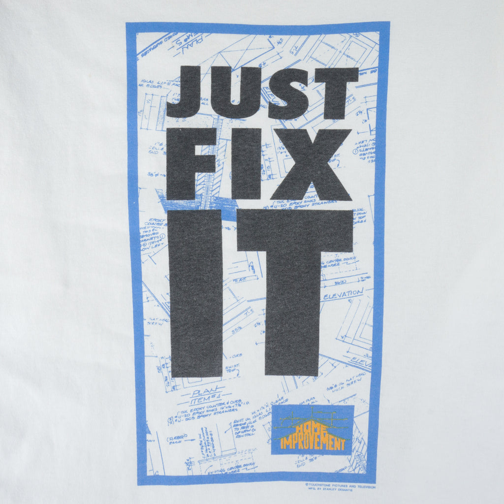 Vintage (Stanley Desantis) - Home Improvement Just Fix It T-Shirt 1990s X-Large Vintage Retro